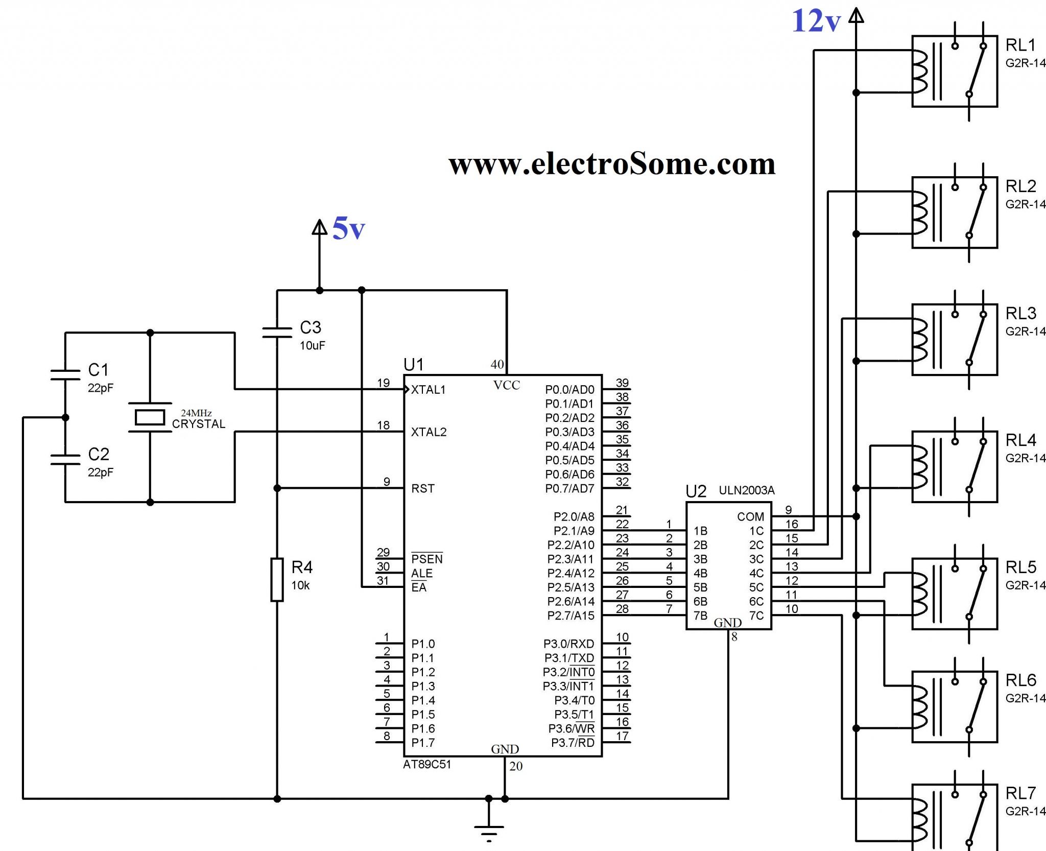 Relay Driver Circuit Diagram Explanation Circuit Diagram