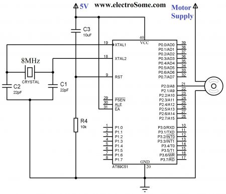 Interfacing Servo Motor with 8051 Microcontroller using Keil C AT89C51