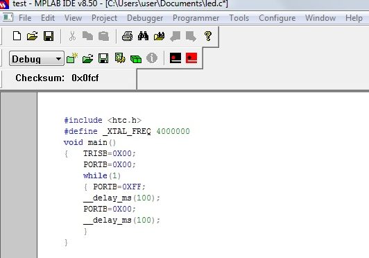 how to convert hex file to c code in mplab