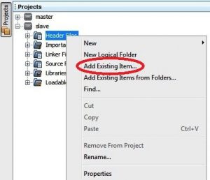 Adding a Header File - MPLAB X IDE