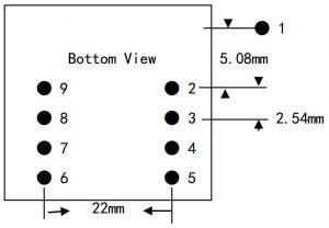 EM-18 RFID Reader Module - Bottom View