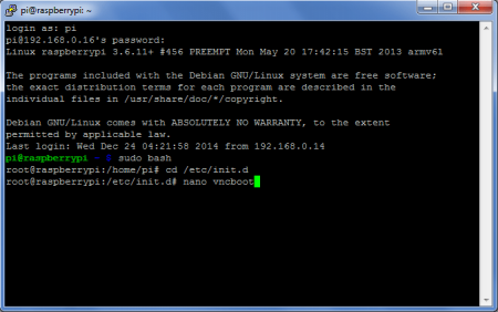 Using Raspberry Pi without Display, Keyboard and Mouse VNC