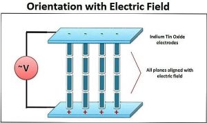 Liquid Crystal - Orientation with Electric Field