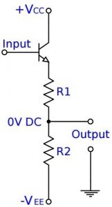 Emitter Follower Voltage Divider - Level Translator