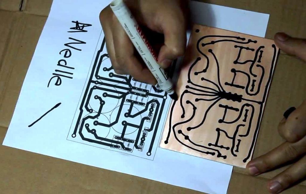 Hand Drawn PCB