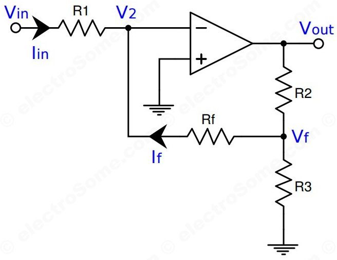 high impedance investing op amplifier