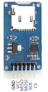 Micro SD Card Reader Module - Pinout