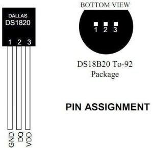 DS18B20 - Pin Out