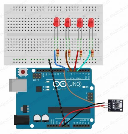 Controlling LED's using Remote Control - Arduino Project