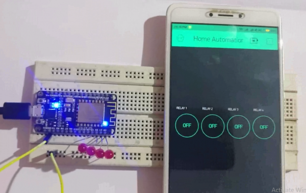 Home Automation using ESP8266 & Blynk App - Practical Implementation