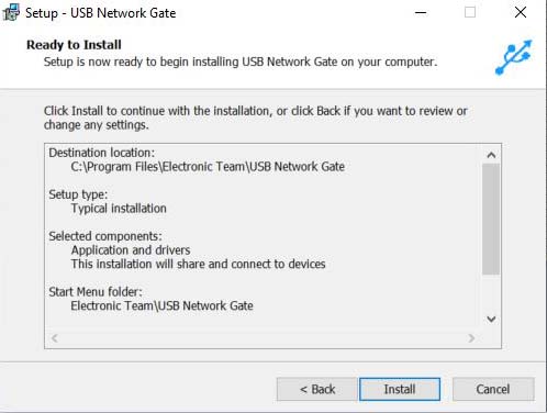 USB Network Gate - Ready to Install