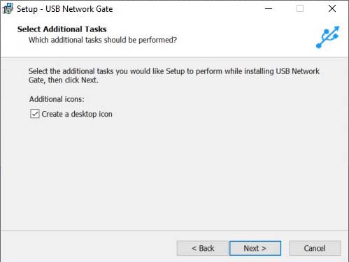 USB Network Gate - Select Additional Components