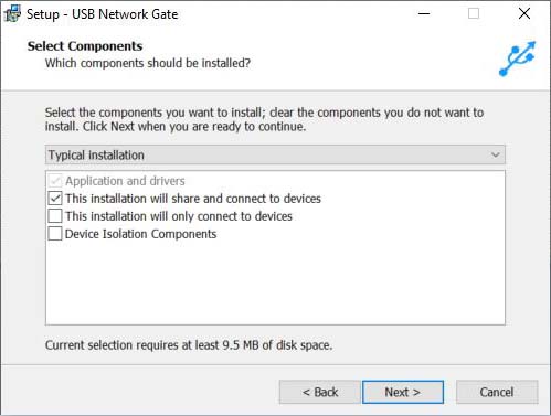 USB Network Gate - Select Components